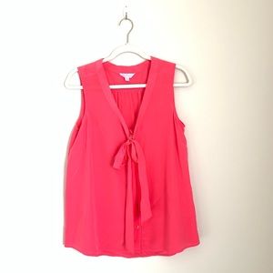 Lilly Pulitzer Sleeveless Pink Silk Blouse Medium